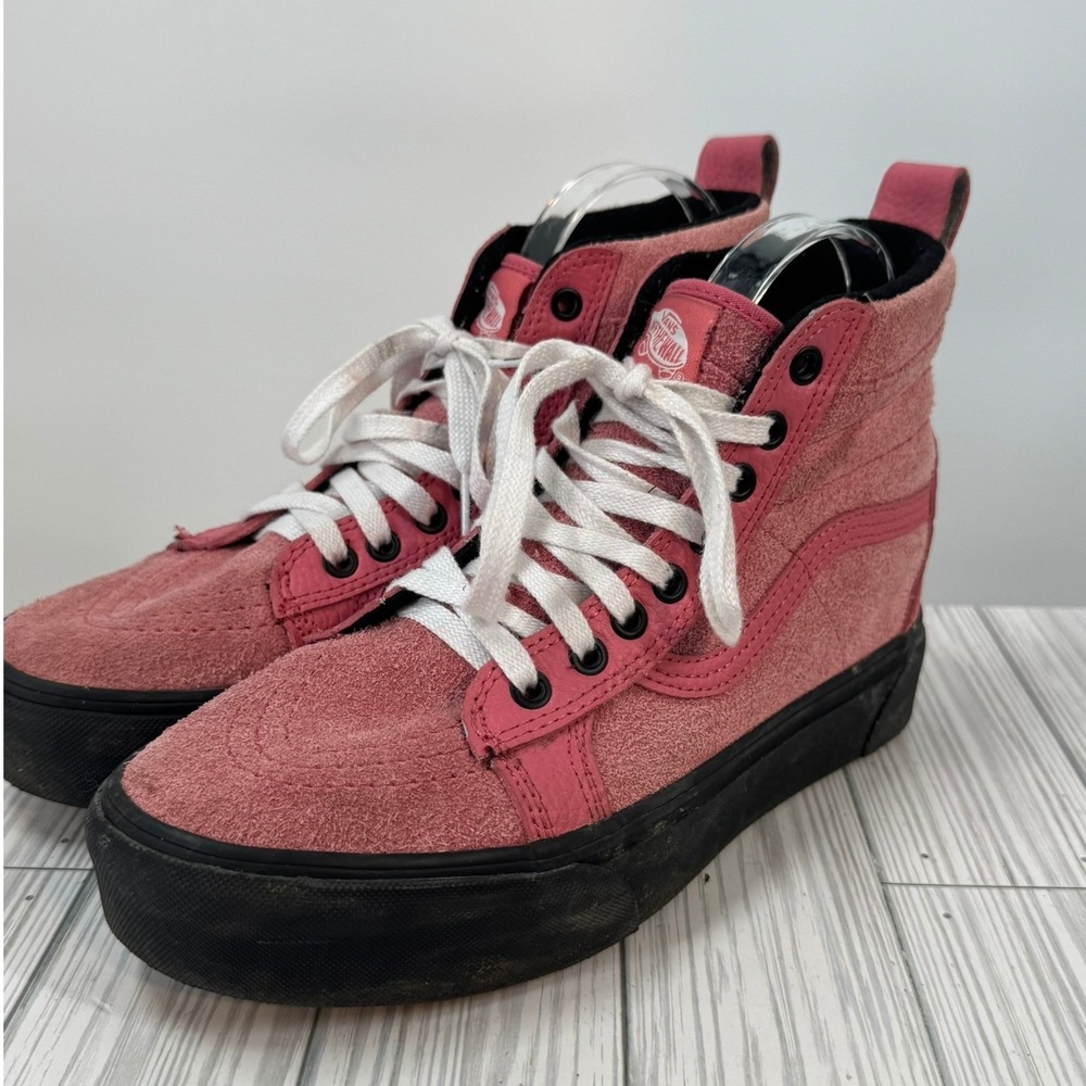 Vans Sk8 Hi MTE Platform Desert Rose High Top Suede‎ Pink  Sneakers Women's 8.5